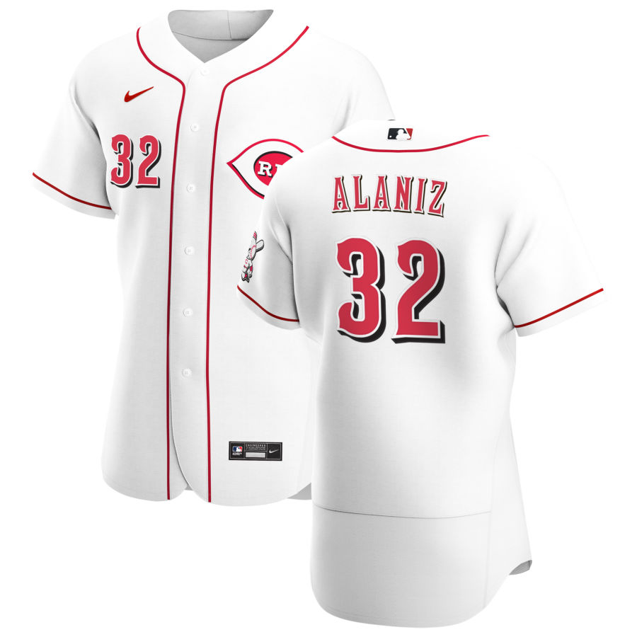 Cincinnati Reds #32 R.J. Alaniz Men Nike White Home 2020 Authentic Player MLB Jersey